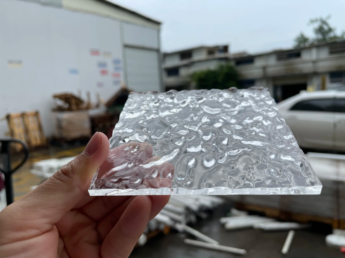 5MM PMMA Acrylic Board ClearTransparent Wave Ripple Surface Sheet Plexiglass For Painting/Jewel Display/Advertising/DIY Projects