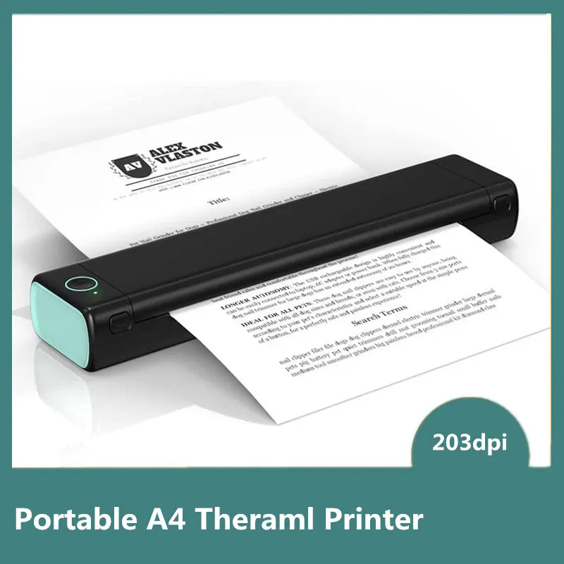 Phomemo M08F A4 Portable Thermal Printer Supports A4 Thermal Paper PJ-722 PJ-763 Wireless Thermal Compact Printer