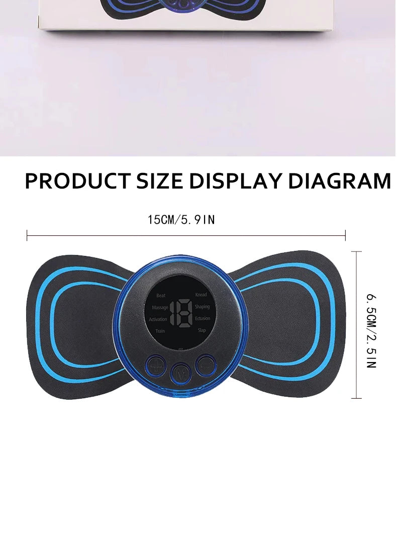 Rechargeable neck massager electric neck massage to relieve pain EMS acupoint muscle stimulation relaxation massage