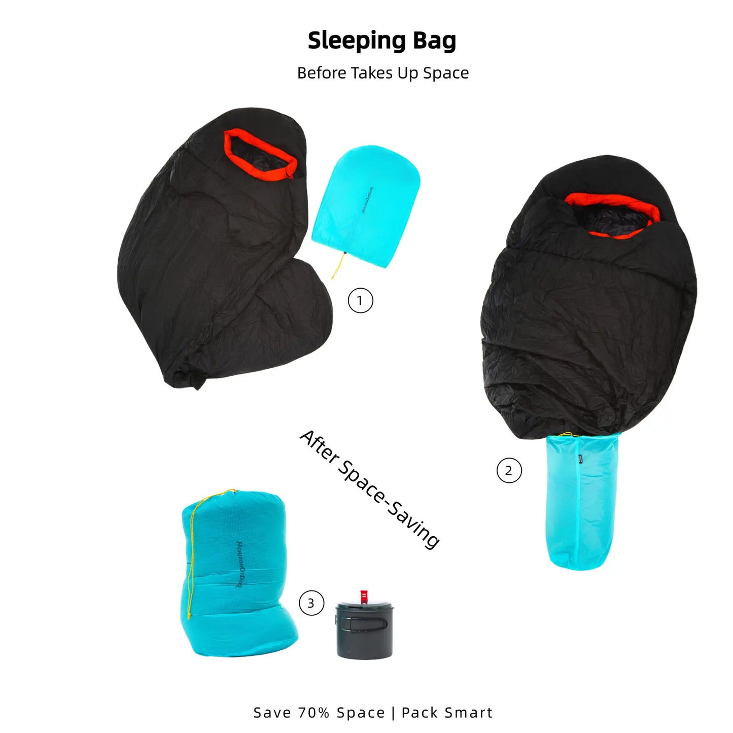 [HODR] Ultralight Stuff Sack Ultra-SIL Ripstop Water-Resistant Ultralight Ditty Bags Drawstring for Traveling Hiking Backpacking