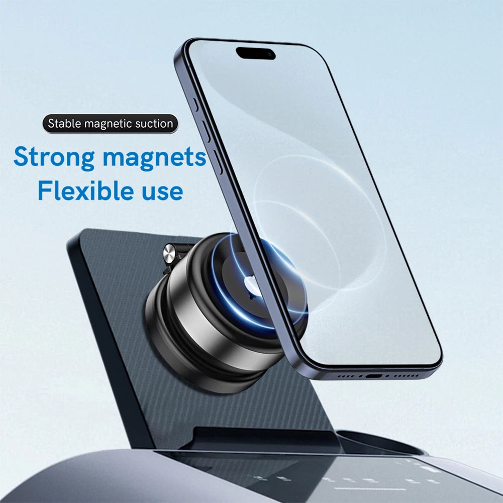 Magnetic Suction Cup Phone Mount for iPhone 16 15 14 Pro Max 360° Adjustable Vacuum Phone Holder for Car/Mirror/Smooth Surface