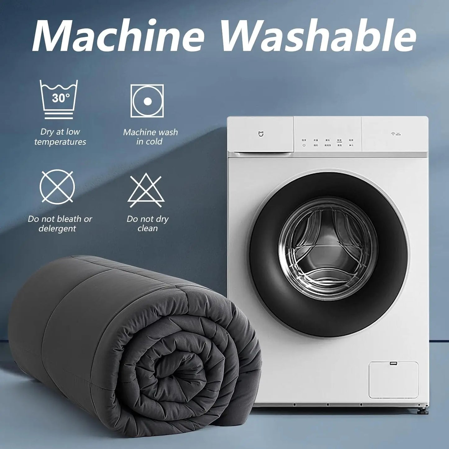 2/3pcs Reversible Comforter Set, All Season Bedding Set with Comforter, Pillow Shams, Red & Black, Down Alternative Duvet Insert