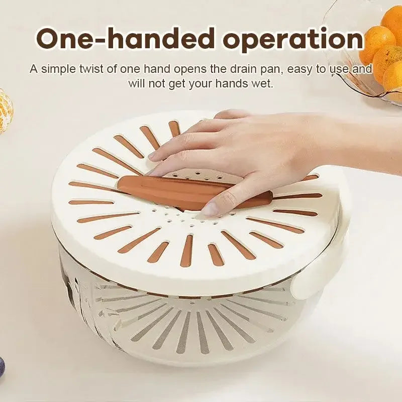 Drain Basket Storage Box Fruit Drain Wash Basket Fruit And Vegetable Dehydrating Cooler Folding Handle Food Dehydrator
