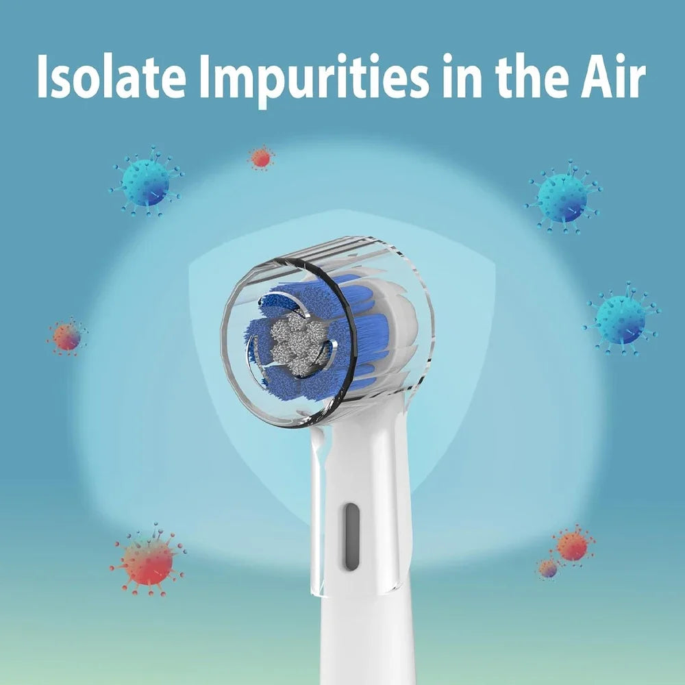 Toothbrush Dustproof Covers Caps Compatible with Braun Oral B Replacement Heads and IO Series Electric Toothbrush Head Protector