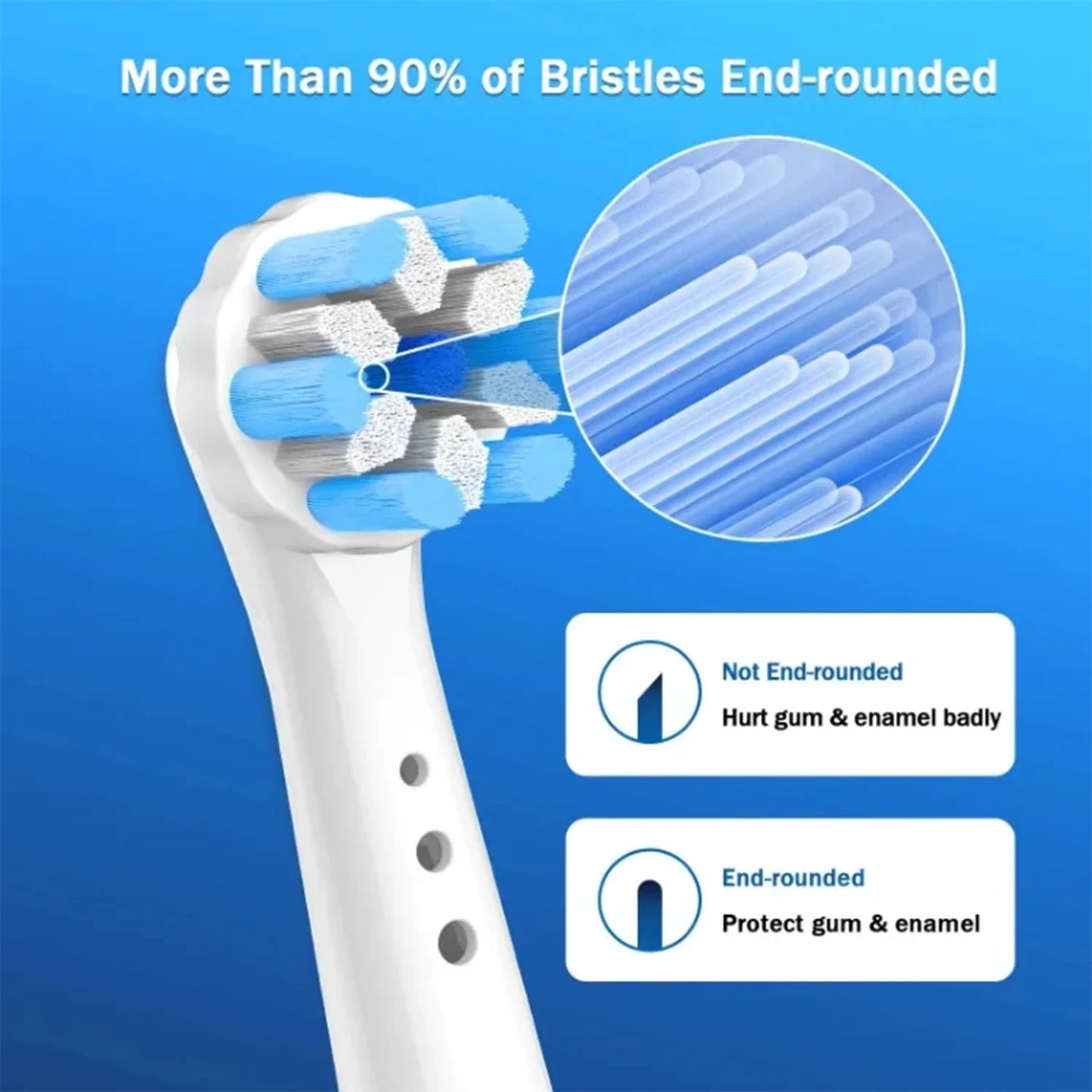 Replacement Brush Heads Compatible with Oral-B iO 3/4/5/6/7/8/9/10 Series Electric Toothbrush