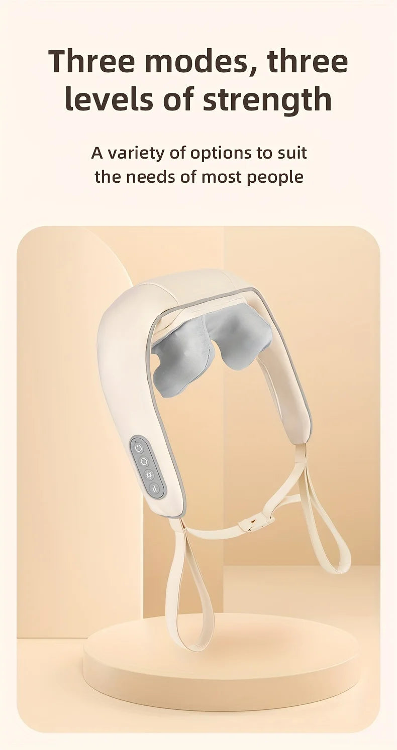 Electric Heat Neck Massage Shawl Shiatsu Kneading Cervical Spine Massager Car Home Back Shoulder Neck Trapezius Muscle Massager