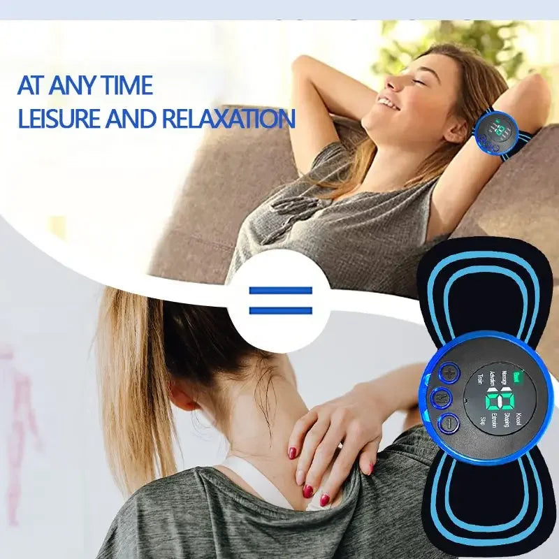 Intelligent Mini Electric Neck Massager Charging Portable Shoulder and Neck Neck Massage Patch with Multiple Adjustable Levels