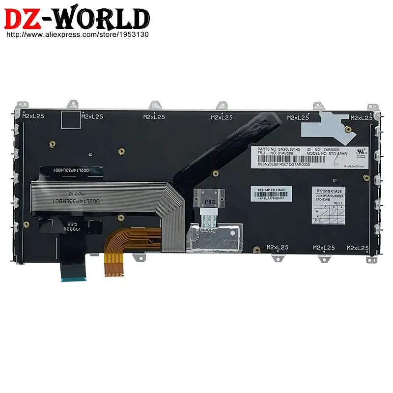 US English GR GK KR ARA TH HB IL KZ RU TW Backlit Keyboard For Lenovo Thinkpad S1 4th X380 Yoga 370 260 Laptop 01AV675 01AV688