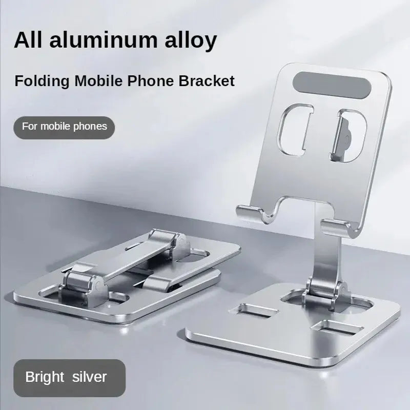 Universal Aluminum Alloy Portable Tablet Holder Mount For iPad Adjustable Flexible Folding Lazy Desktop Live Mobile Phone Stand
