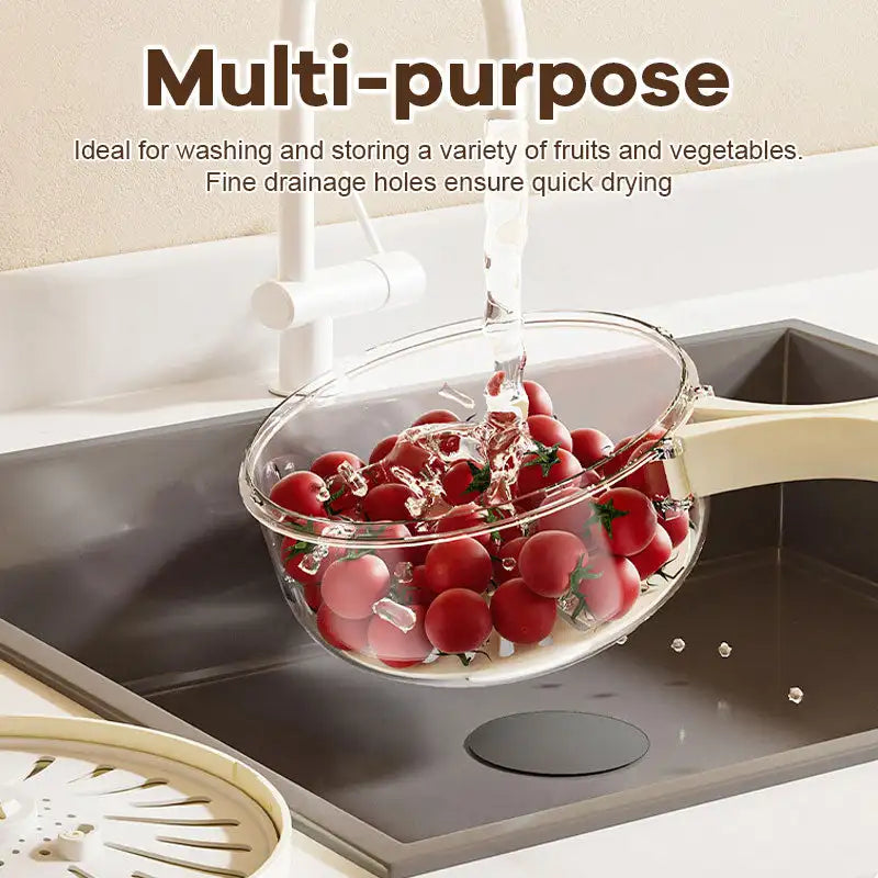 Drain Basket Storage Box Fruit Drain Wash Basket Fruit And Vegetable Dehydrating Cooler Folding Handle Food Dehydrator