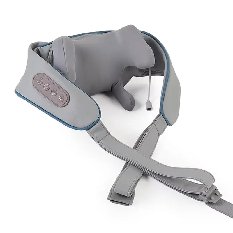 Wireless Neck And Back Massager Neck And Shoulder Kneading Massage Shawl Neck Cervical Relaxing Trapezius Massager
