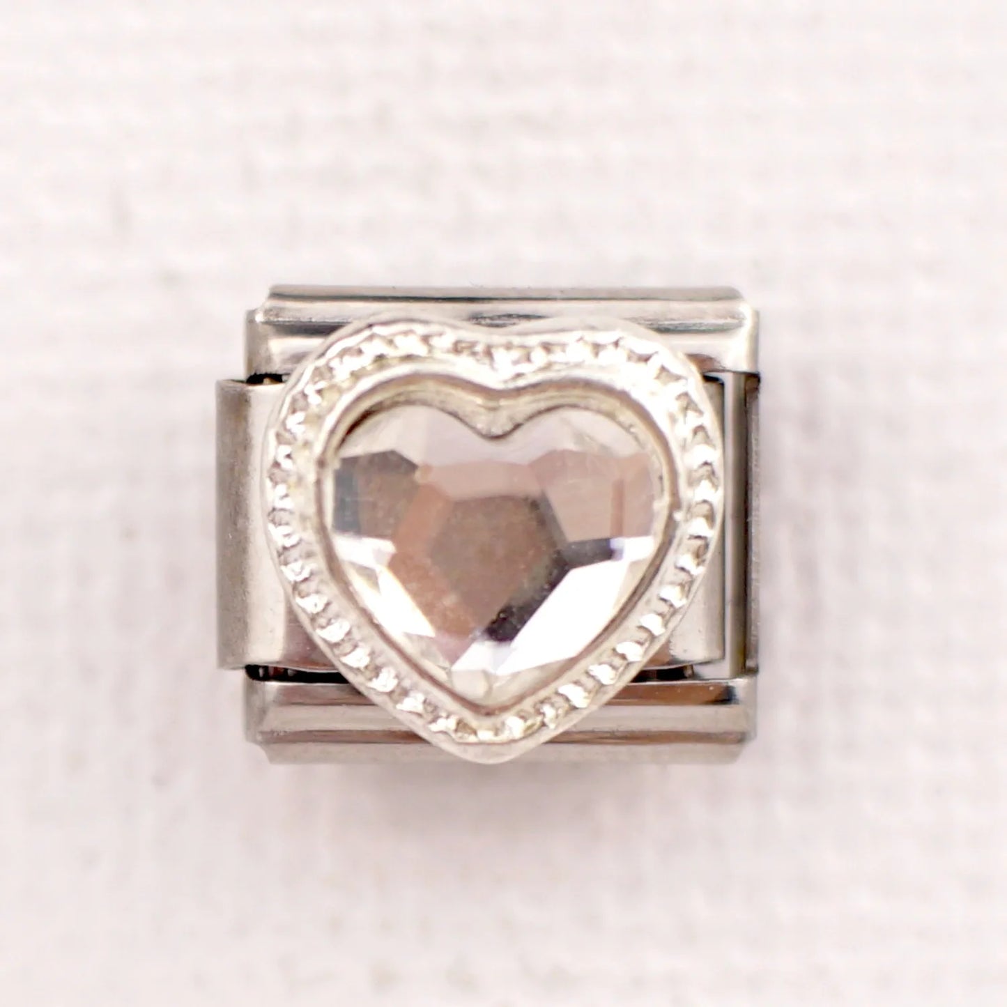 New Fashion Colorful Love Gemstone Style Italian Charm Fit 9mm Link Stainless Steel Bracelet Module DIY Women Men Jewelry Making