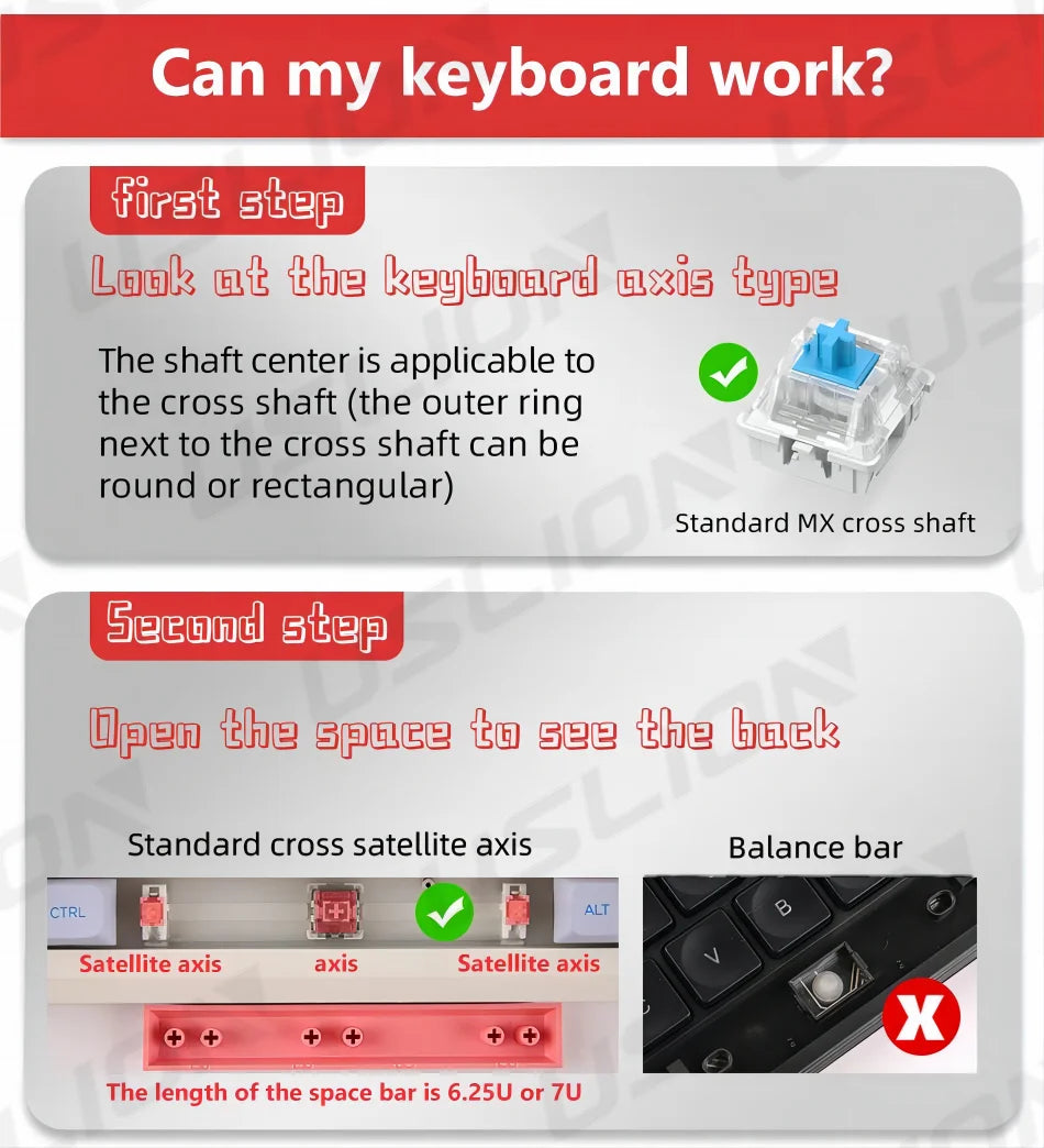 USLION 126 Keys Keycaps Three Color Mix Theme Cherry Profile English PBT Key Caps Set for Mechanical Keyboard