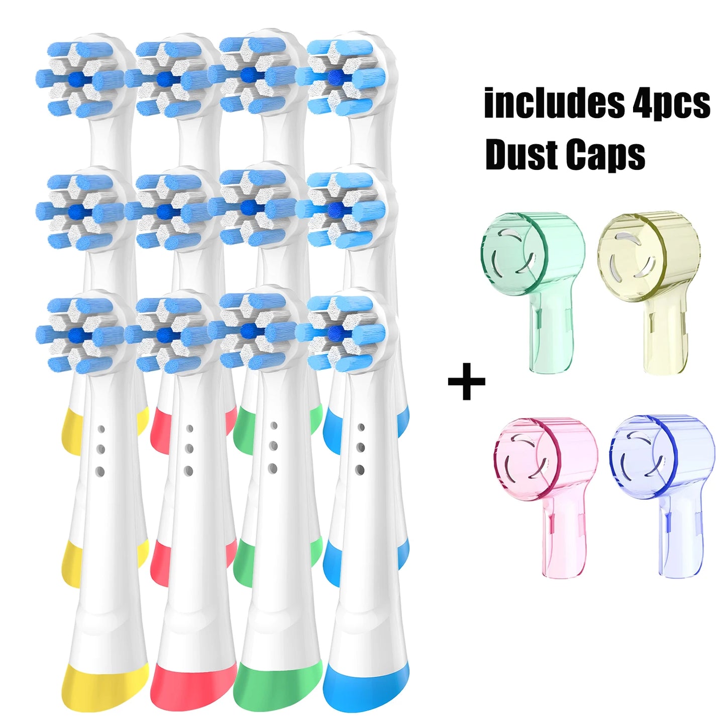 Replacement Brush Heads Compatible with Oral-B iO 3/4/5/6/7/8/9/10 Series Electric Toothbrush