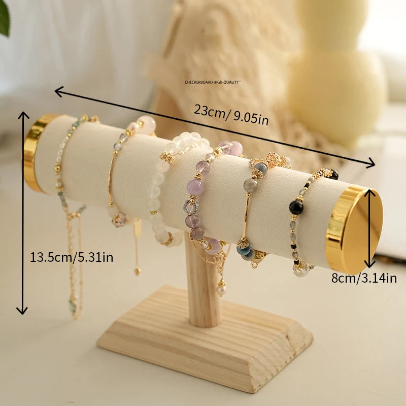 New T-bar Jewelry Chain Hairband Watch Necklace Bracelet Display Stand Rack Holder Fashion Woman Colors Gold Size Style