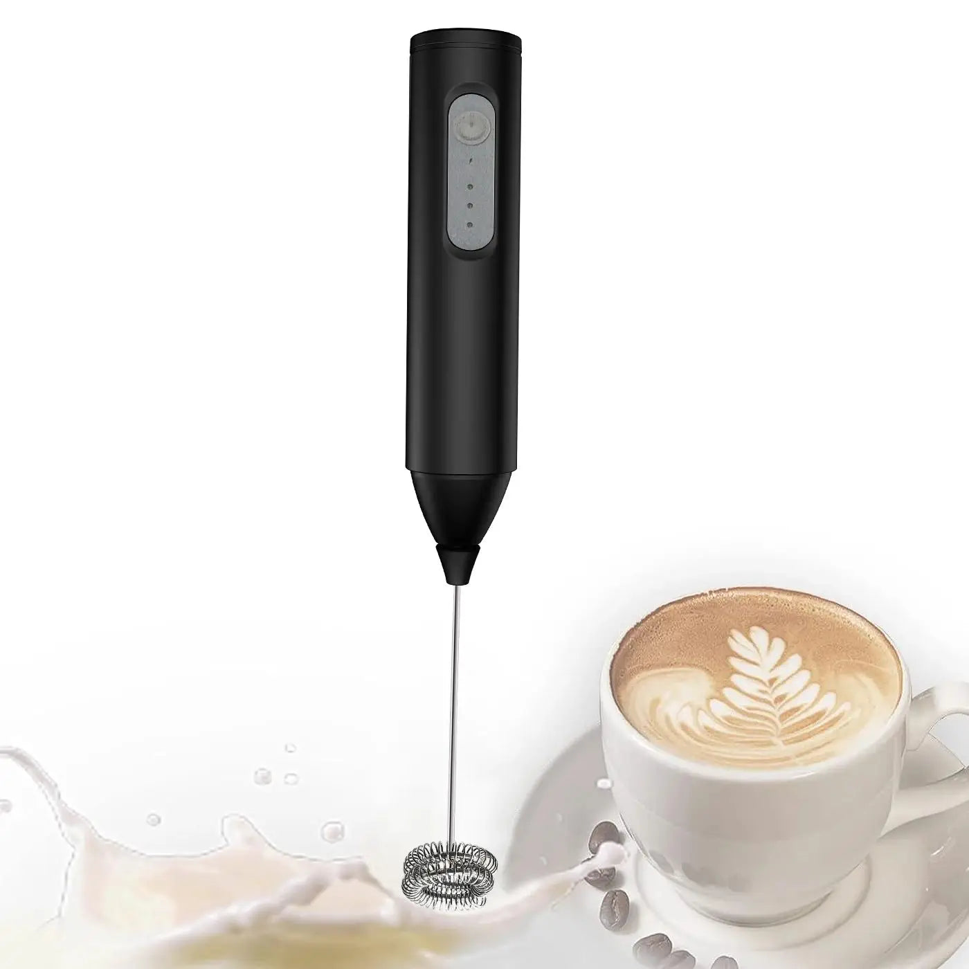 Wireless Milk Frother Electric Type-C Handheld Blender Stainless Steel Mini Coffee Maker Whisk Mixer For Coffee Cappuccino Cream