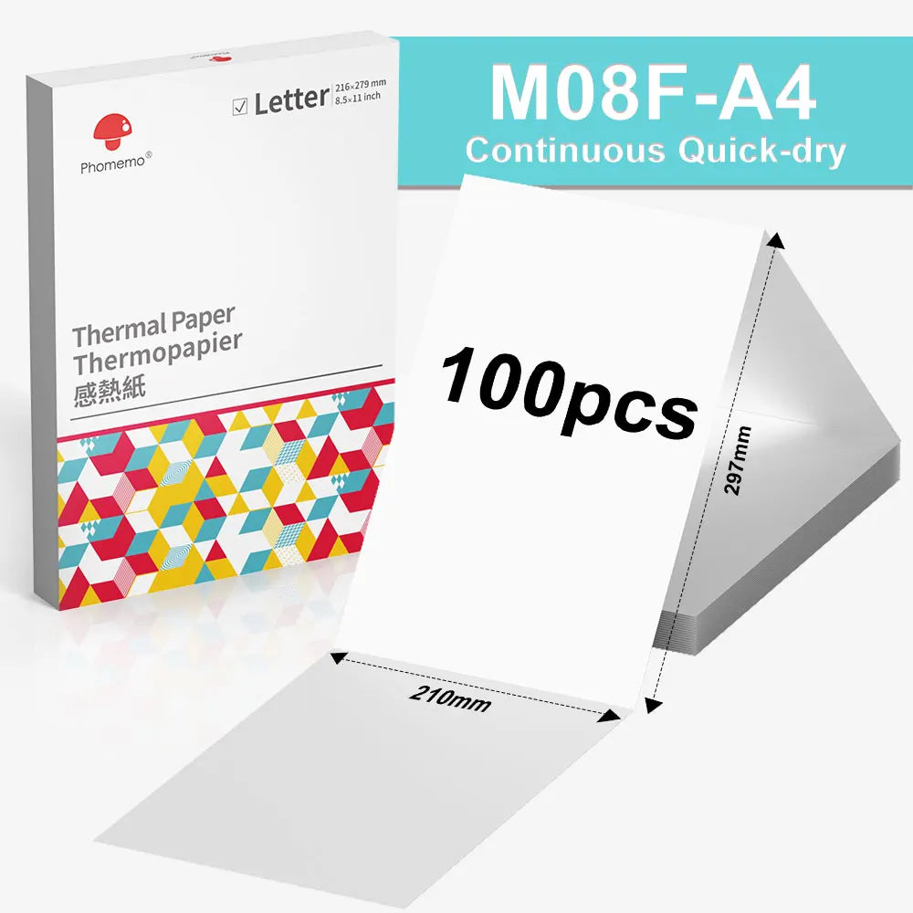 A4 Thermal Printer M08F Wireless Tattoo Transfer Bluetooth USB Mobile Printer Machine Text PDF Document Design Tattoo Printing