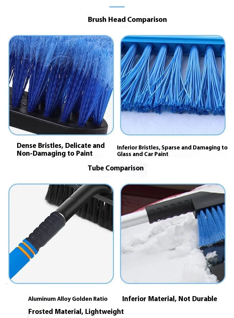 Snow Removal Brush, Car Snow Shovel, Ice Scraper, Snow Removal Tool, Defrosting Shovel, Snow Scraper, Four-In-One