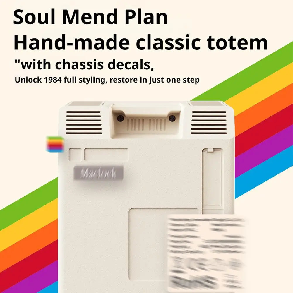 Maclock Retro Clock Creativity Alarm Clock Student Specific Wake Up Artifact Desktop Decor Computer Keyboard Accessories Gift