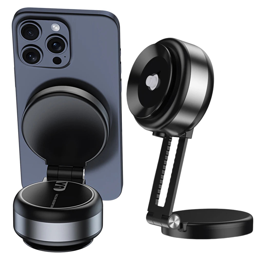 Magnetic Suction Cup Phone Mount for iPhone 16 15 14 Pro Max 360° Adjustable Vacuum Phone Holder for Car/Mirror/Smooth Surface