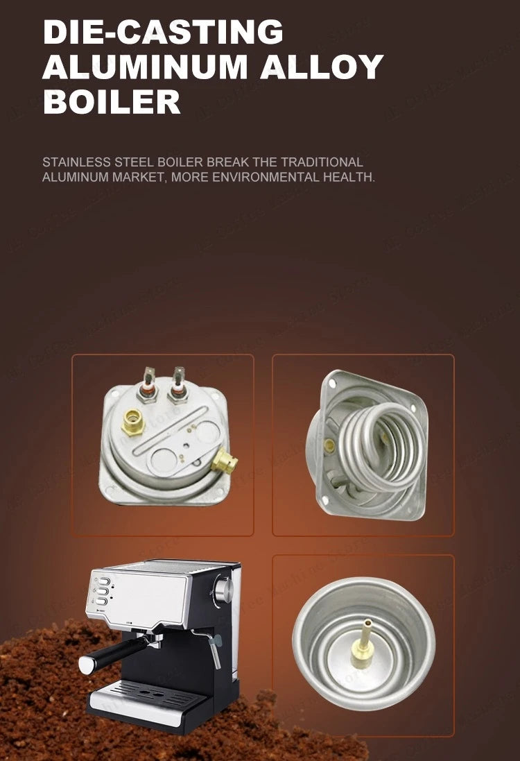 US standard 110V coffee machine High pressure extraction Italian semi-automatic espresso machine Portable home coffee machine