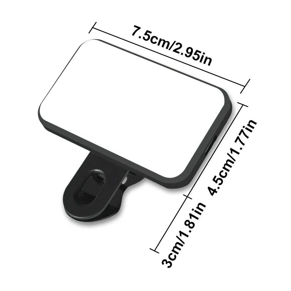 Mini Selfie Fill Light Rechargeable 3 Modes Adjustable Brightness Portable For Mobile Phone Computer LED Fill Light