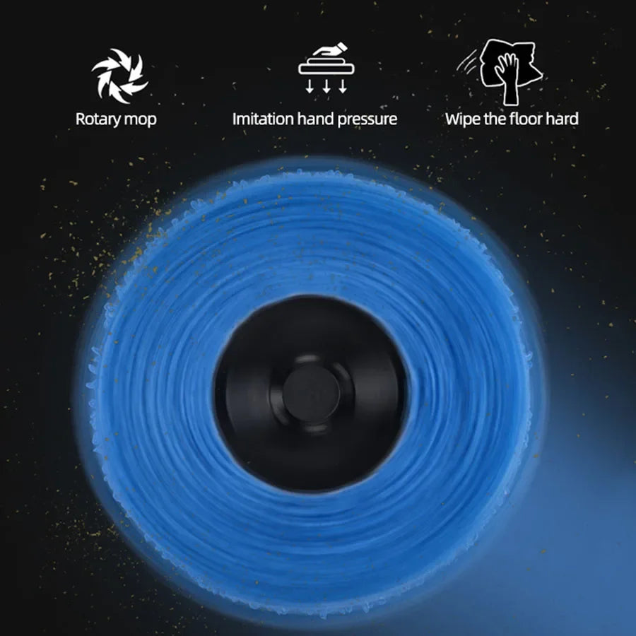 Household floor care robot, USB rechargeable, with humidifier function, combined with care solution,Waxing / Lightening / Care
