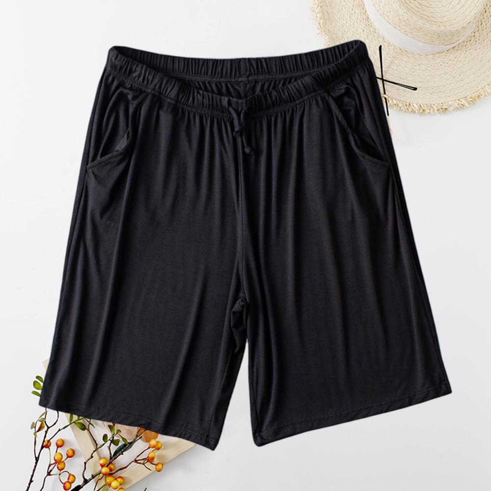 Men Silky Shorts Modal Summer Men Pajama Shorts Stay Cool Comfortable Men Shorts All-match Drawstring Shorts Men Accessories