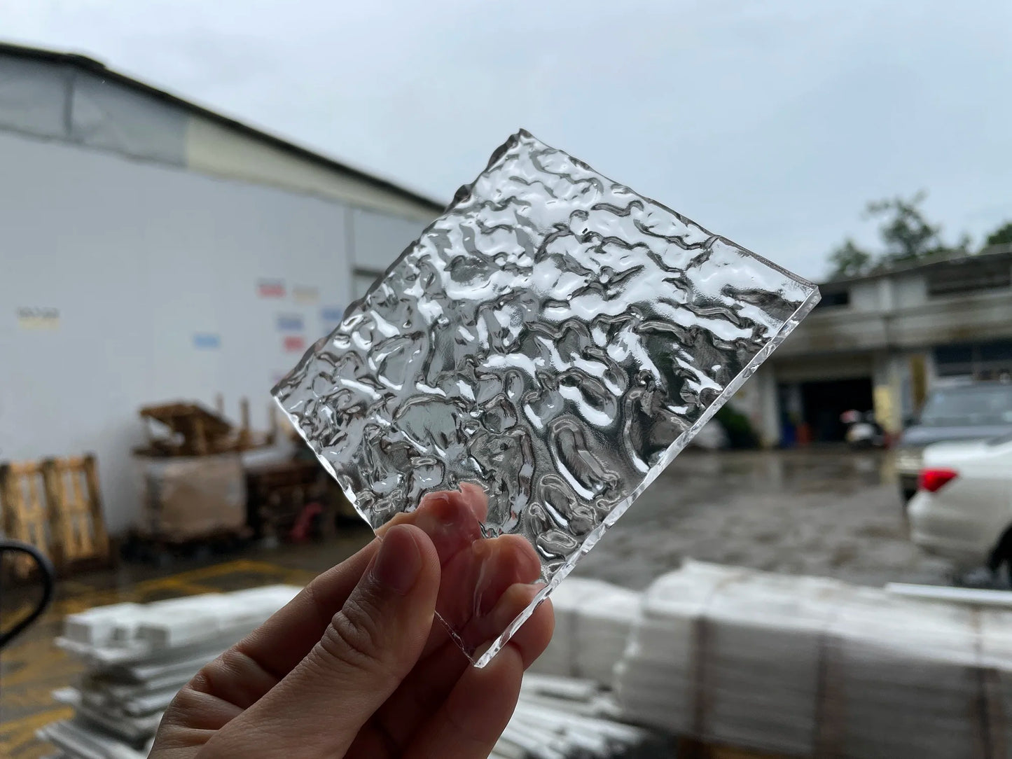 5MM PMMA Acrylic Board ClearTransparent Wave Ripple Surface Sheet Plexiglass For Painting/Jewel Display/Advertising/DIY Projects