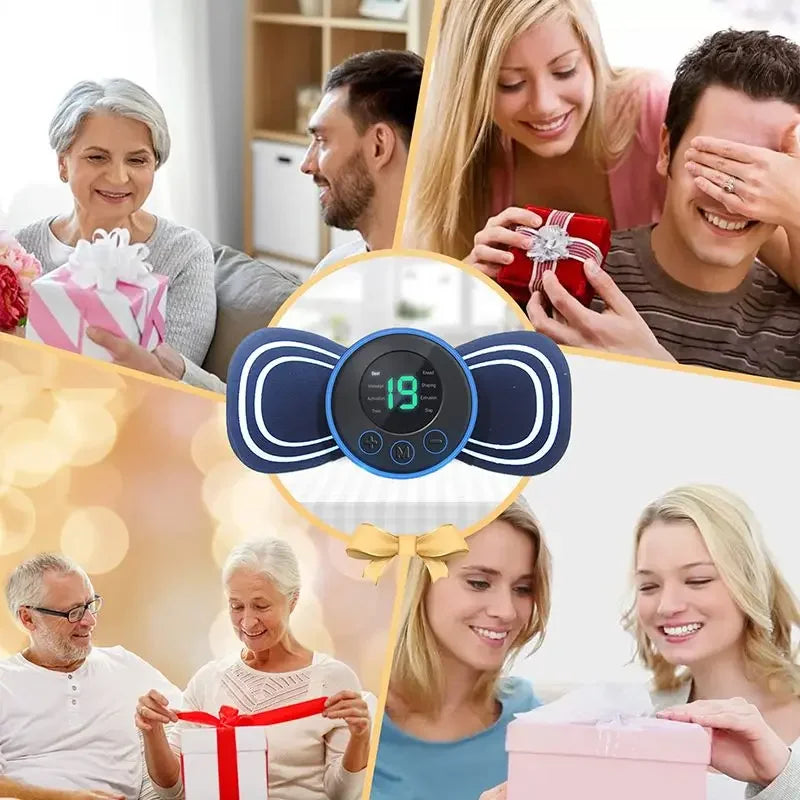 Intelligent Mini Electric Neck Massager Charging Portable Shoulder and Neck Neck Massage Patch with Multiple Adjustable Levels