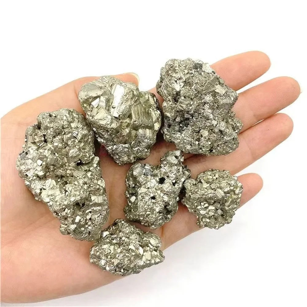 High-quality Pyrite Raw Tumbled Natural Tumbled Stones Crystals Healing Collection Enthusiasts Gifts Gemstones