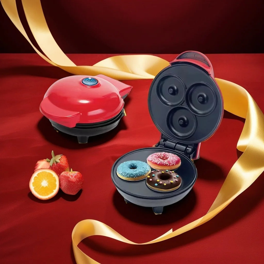 Home Sweet Donut Machine Breakfast Machine Internet Celebrity 3-Hole Cake Pancake Machine Light Food Machine Baking