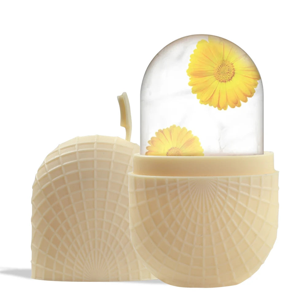 Face and Eye Ice Roller, Face Beauty Ice Roller, Facial Ice Massage Beauty Silicone, Reusable Leakproof Skin Care Tool