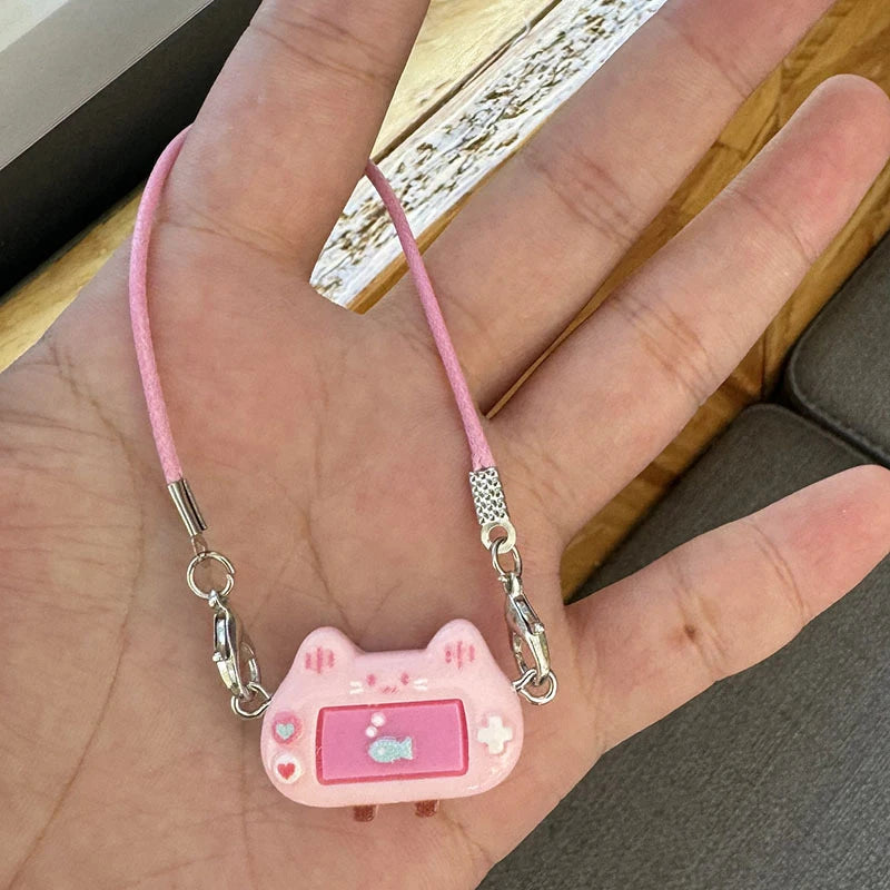 Creative Mini Simulation Games Console Pendant Cartoon Dress Up Toy Dollhouse Decoration Accessories For Doll Neck Ornament