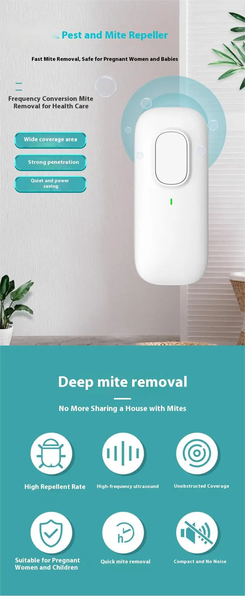 Mite Remover Household Bed Mite Eliminator Small Mite Nemesis Killing Instrument - Mite Removal Solution