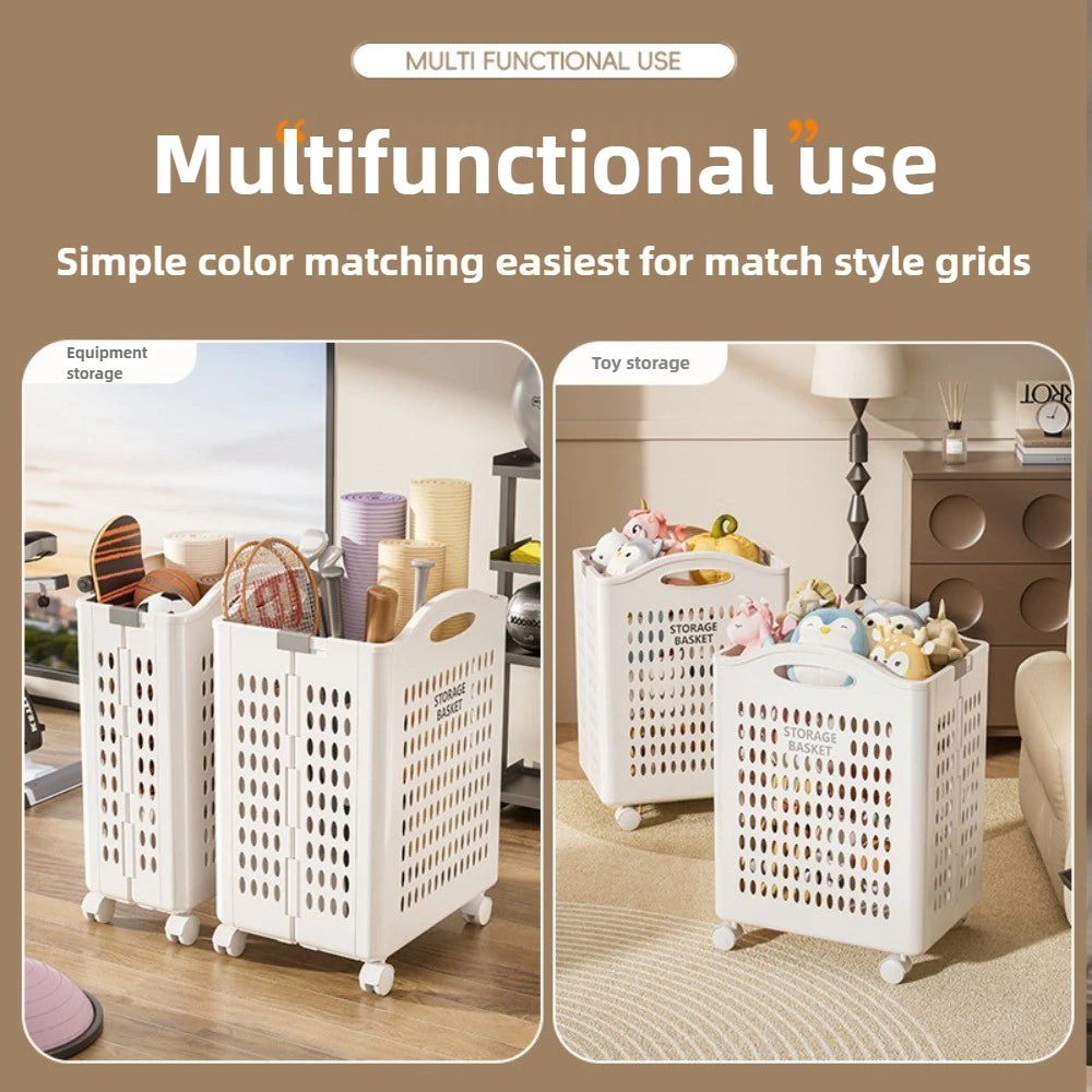 Household foldable dirty clothes basket, dirty clothes storage basket, laundry basket, large capacity, not taking up much space