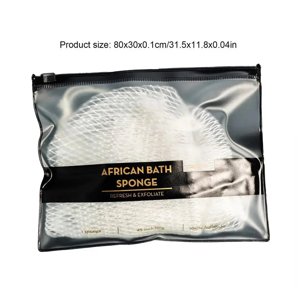 Colorful African Net Cloth Washcloth Body Exfoliator Reusable Bath Sponge Washcloth African Scrubbing Long Net Rag Shower