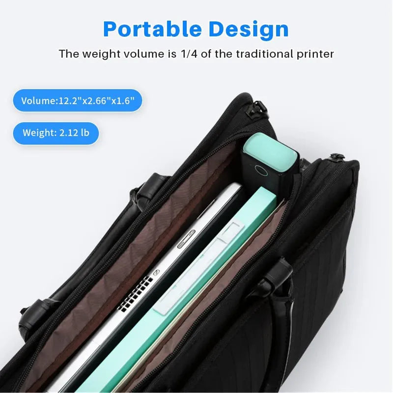 Phomemo M08F A4 Portable Thermal Printer Supports A4 Thermal Paper PJ-722 PJ-763 Wireless Thermal Compact Printer