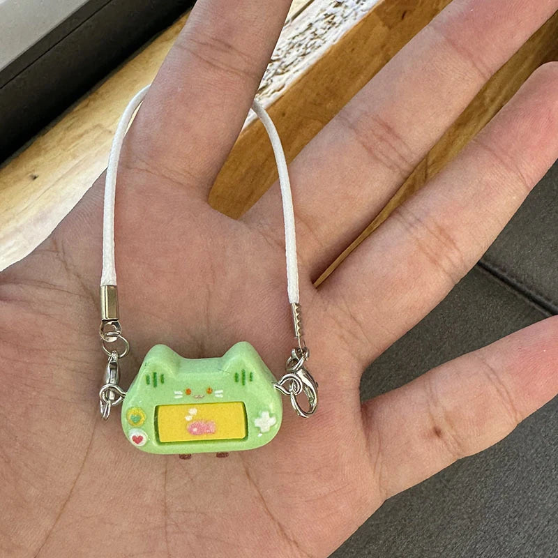 Creative Mini Simulation Games Console Pendant Cartoon Dress Up Toy Dollhouse Decoration Accessories For Doll Neck Ornament