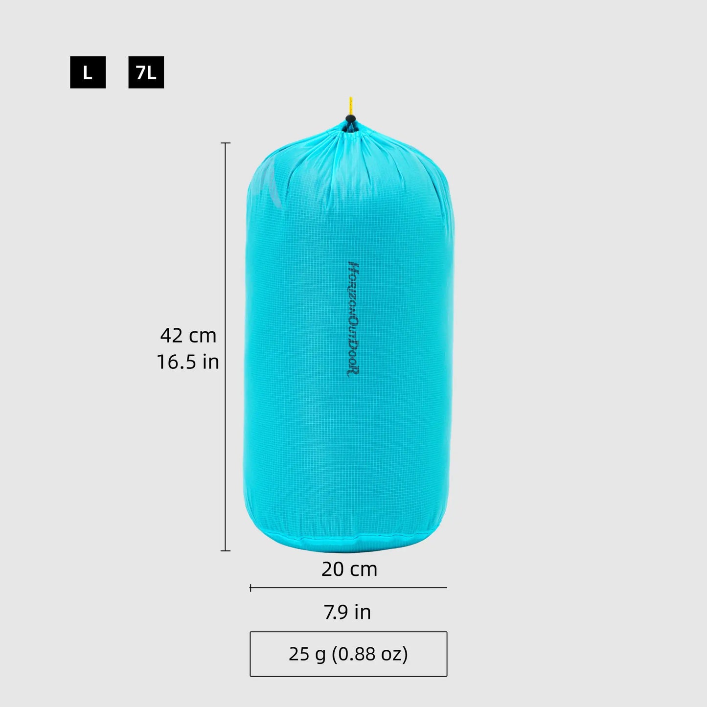 [HODR] Ultralight Stuff Sack Ultra-SIL Ripstop Water-Resistant Ultralight Ditty Bags Drawstring for Traveling Hiking Backpacking
