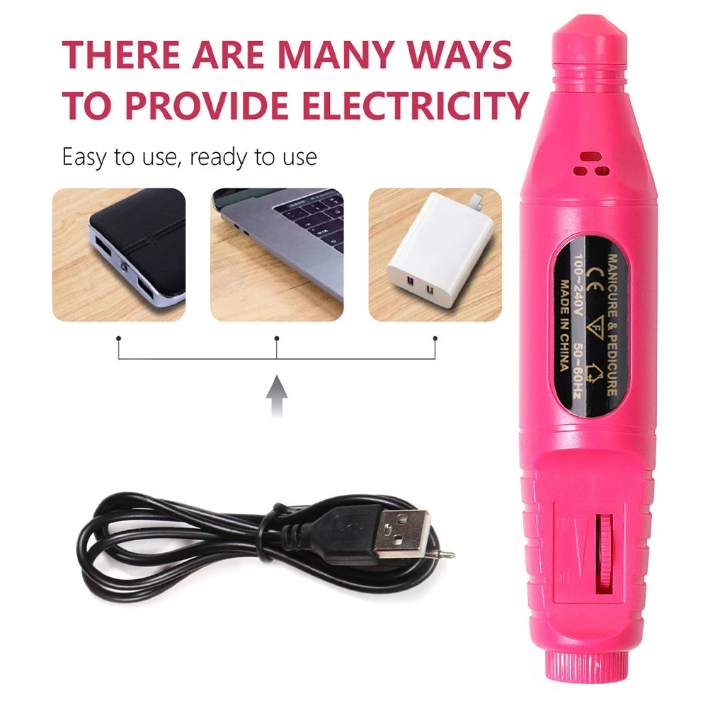 LINMANDA Manicure UV LED Lamp Kit Set with UV Lamp and 20000RPM  Nail Drill Machine for Remove Dead Skin Manicure Tools Set