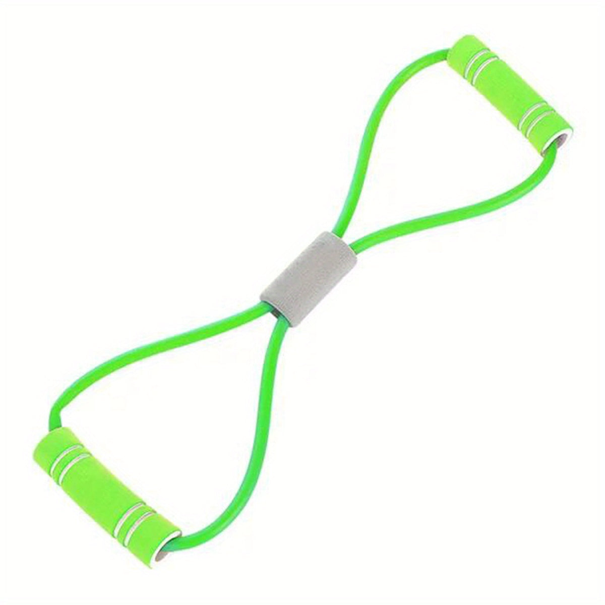 8-Shaped TPE Tension Belt with Handles - Elastic Yoga Resistance Band for Chest Expansion, Arm & Leg Stretching, Workout, Yoga, Pilates - Stackable, Medium Tension, Perfect for Beginners