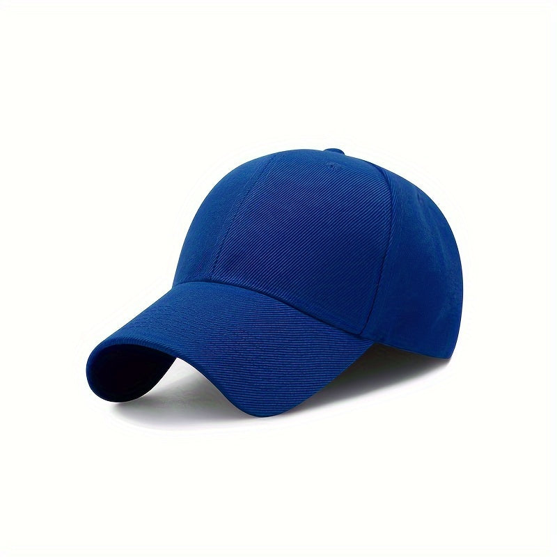 1pc Adjustable Vintage Baseball Cap, Simple Solid Curved Brim for Men & Women, Outdoor, King's Day