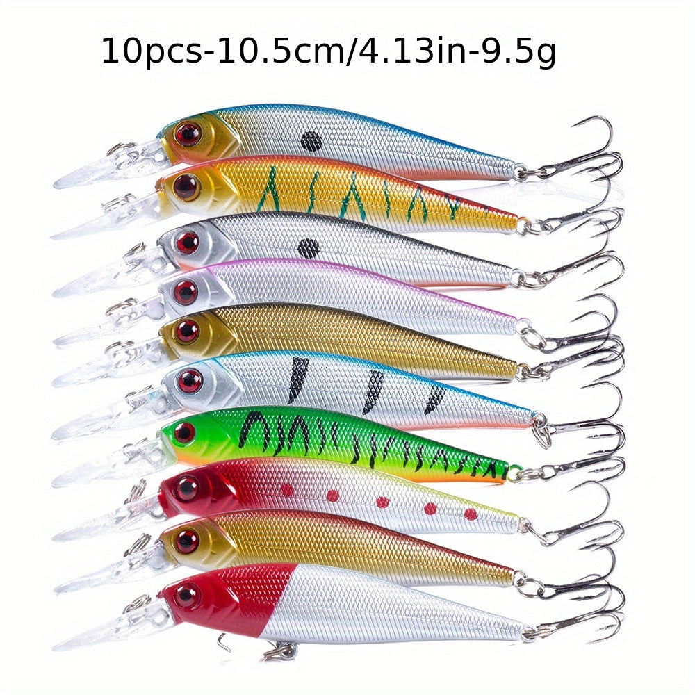 [56pcs Fishing Lures Kit] 56pcs Fishing Lures Kit | Crankbait Tackle Minnow Popper Pencil Swimbaits Hook Hard Baits Set for Pike Carp Bass Freshwater Saltwater | Christmas Gift for Man