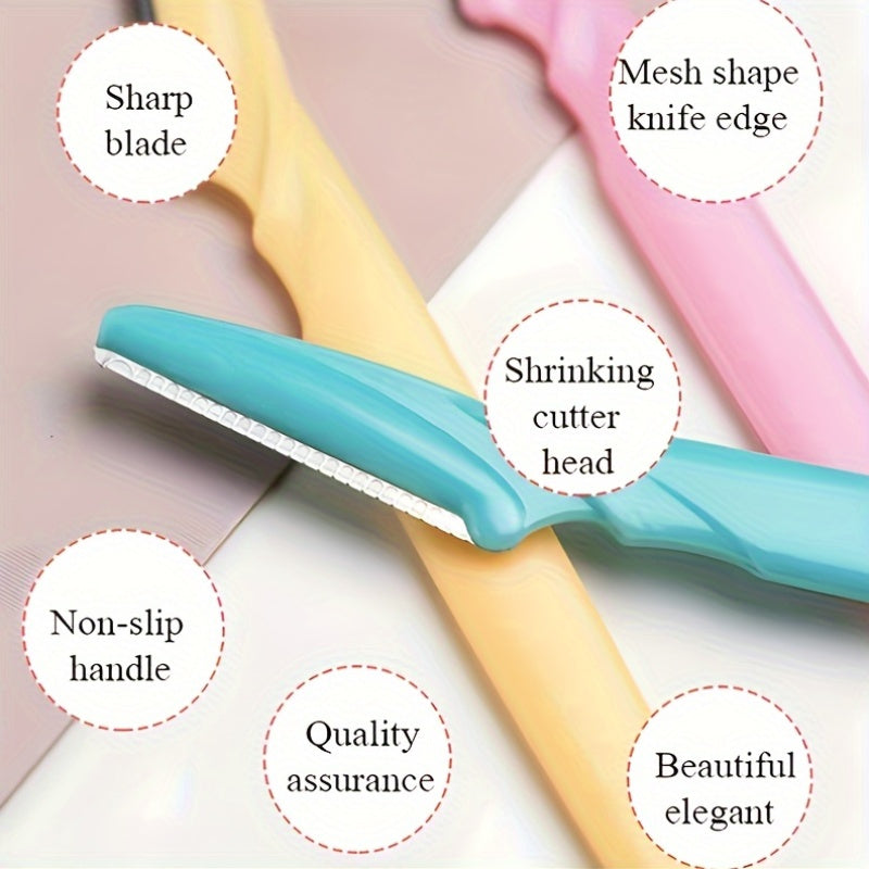 Set of 3 to 24 Eyebrow Razors And Facial Hair Trimmers, Grooming Kit for Both Men And Women to Remove Facial Hair.